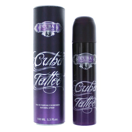 Bottle of Cuba Tattoo by Cuba, 3.3 oz Eau De Parfum Spray for Women